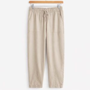 Splendid 100% Lyocell Tencel Utility Drawstring Pants Sand Beige Relaxed Jogger